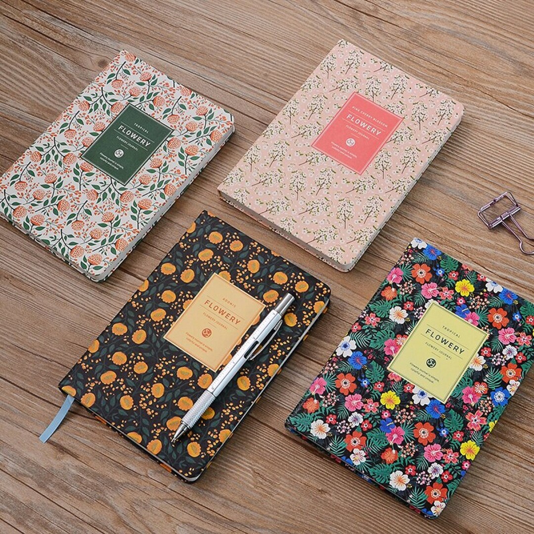 Floral Print Weekly Planner: Vintage Style Agenda Notebook - Etsy