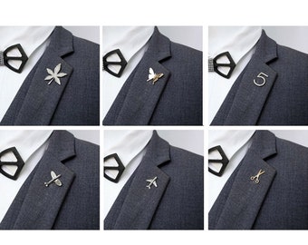 Nuevo Avión Hojas Hoja de Mariposa Cinco Sonrisa Natural Pequeño Broche Pin Unisex Solapa Pin Hoja Solapa Pines Traje Camisa Collar Accesorios de Joyería