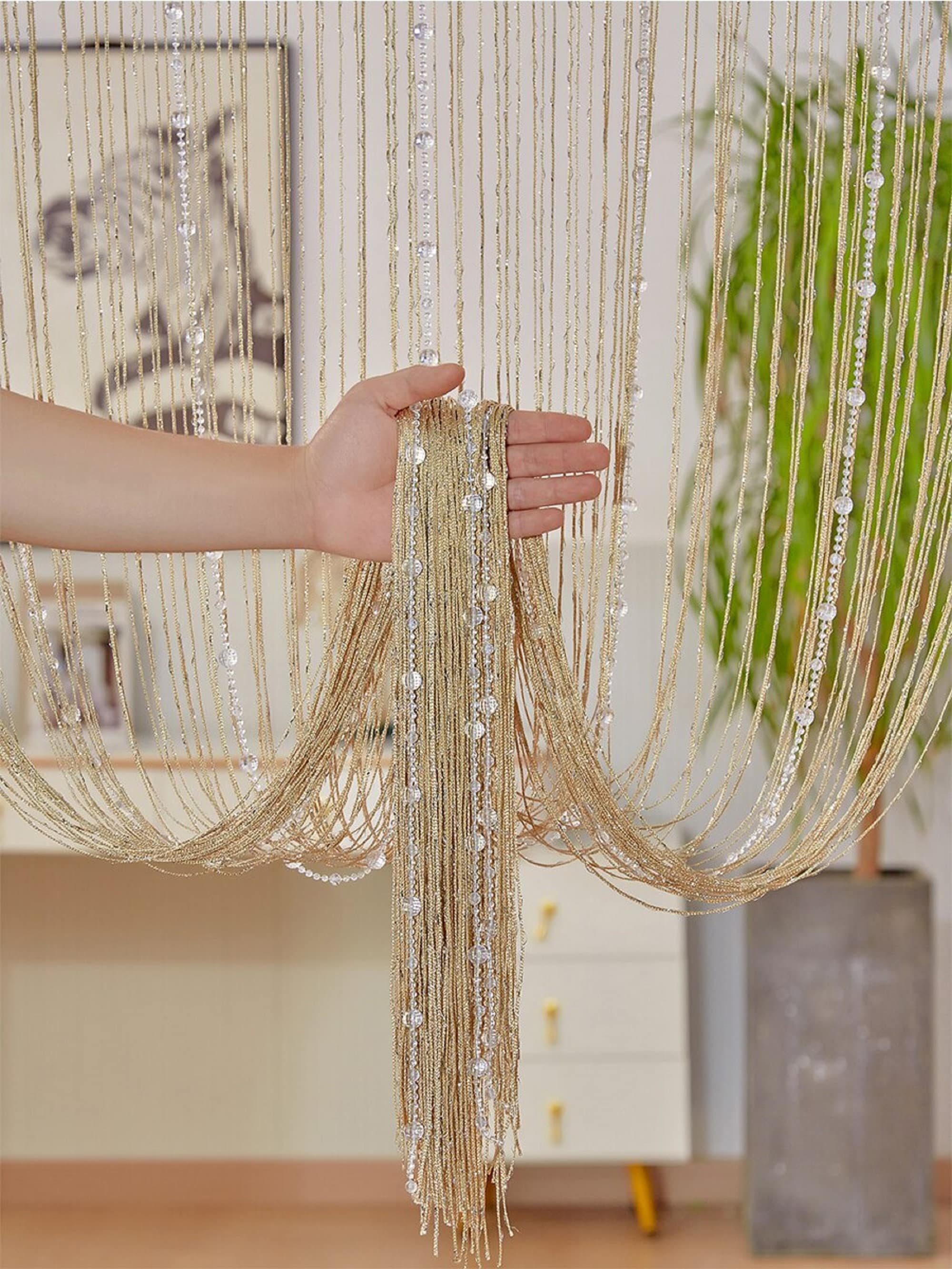 Beads string curtain discount