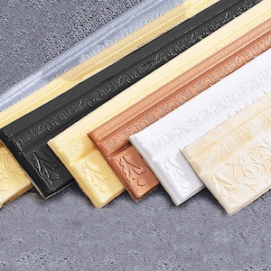 230 cm 3D Selbstklebende Taille Linie Wandaufkleber Hintergrund Wand Bordüre Linie Aufkleber Wasserdichter Streifen Geprägte Ecklinie Schaum