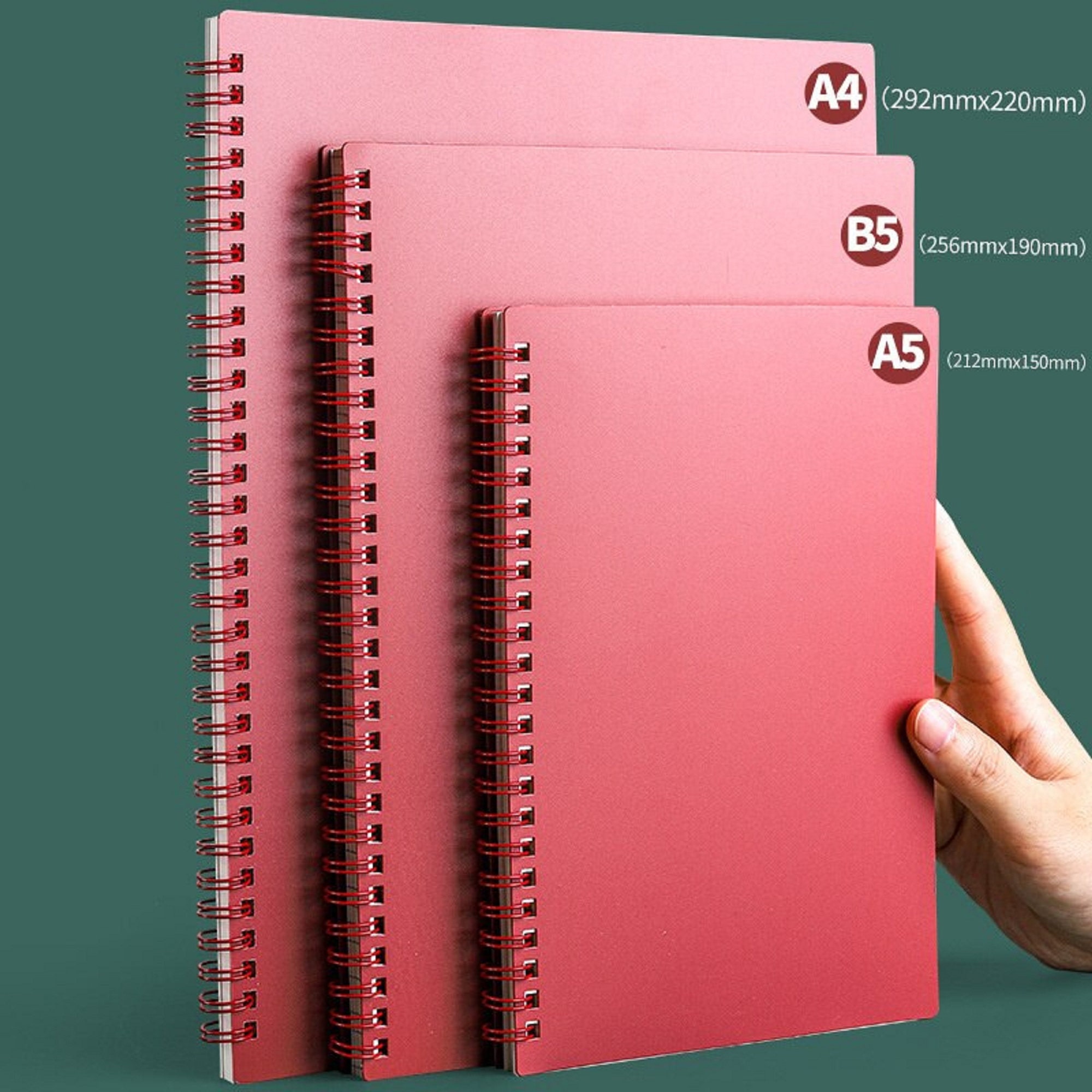 A5/A4/B5 Coil Spiral Diary Notebook Grid Paper Daily Weekly Etsy