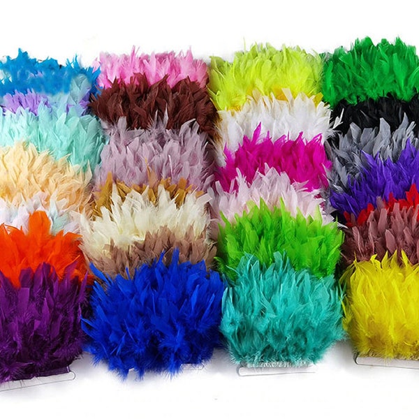 1Meters Turkey Feathers Trim DIY Wedding Marabou Feather Ribbon Crafts Sewing Clothing Party Plume Handmade Home Decor Table Light Feather