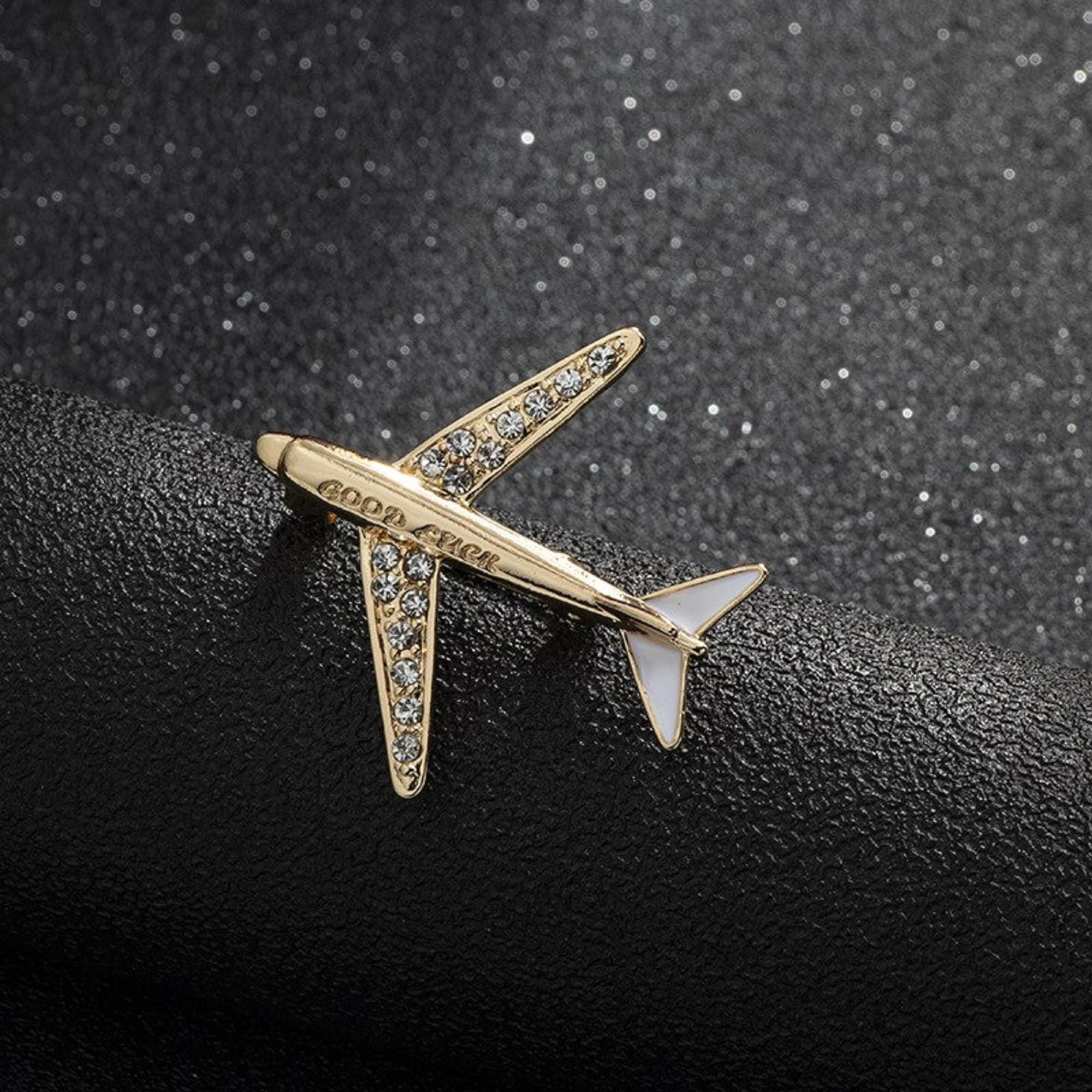 Vintage Airplane Brooch Vintage Airplane Pin Brooch WWII Twin