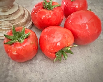 Handmade Ceramic Tomatoes