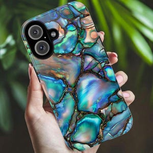 Unique Abalone Shell Phone Case for iPhone, Samsung, Google Pixel