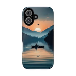 Angeln Handyhülle - Schutzhülle für iPhone 16 15 14 13 Plus Pro Max, Samsung, Pixel, Geburtstag Valentinstag Geschenk für Angelliebhaber