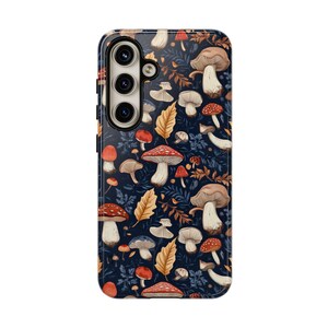 Cottagecore Mushroom Phone Case, Aesthetic Boho Cover For Iphone 16 15 14 13 Plus Pro Max Samsung Pixel, Birthday Gift For Mushroom Lover