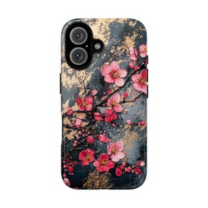 Cherry Blossom Phone Case, March Birth Flower Cover For Iphone 16 15 14 13 Plus Pro Max Samsung Pixel, Pretty Birthday Gift For Sakura Lover