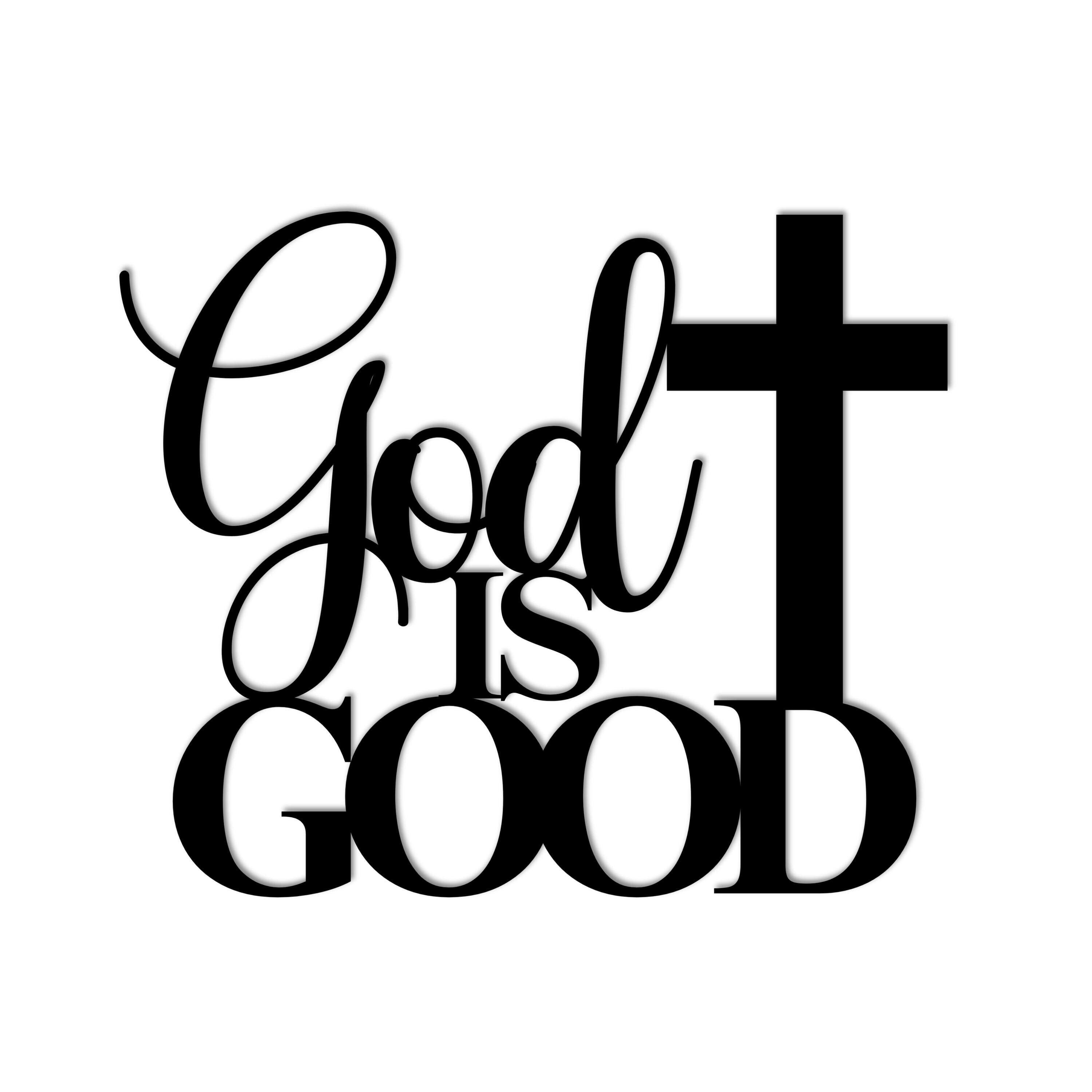 God Image Sign God is Good Christian Metal Sign, Bible Verse Christianity Sign, Faith ...