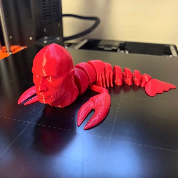 Lobster - Rock Lobster - 3d printed - Fidget Toy | Rocktopus | The Rock | Dwayne Johnson