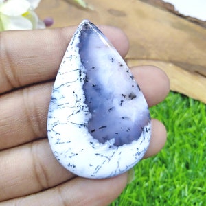 High Quality Dendritic Opal Cabochon Natural Palm Gemstone