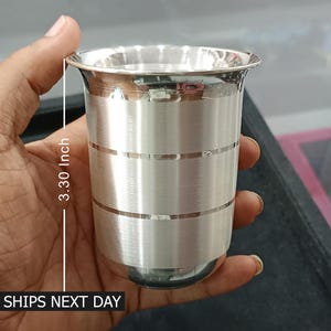 999 fint silvervattenmjölkglas, handgjorda silverkärlkoppar och krukor