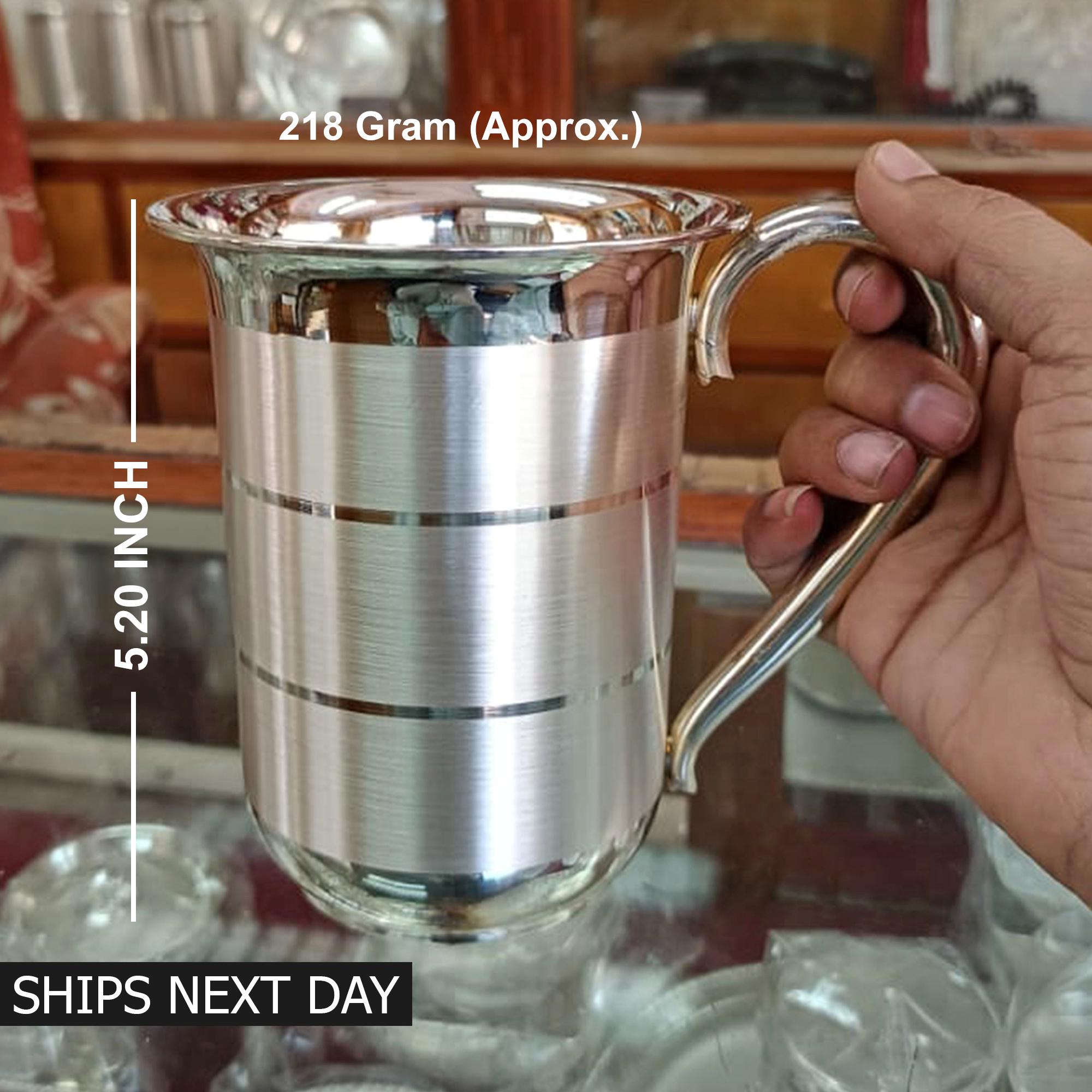 手作りの純銀999%ウォータージャグ、シルバービールジョッキ - Etsy 日本