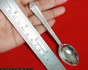 Pure Silver Spoon, 999 Silver Flatware Serving Utensils, Baby Food