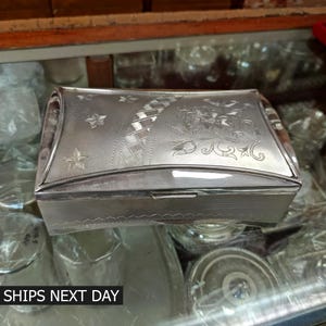 Handmade 925 Sterling Silver Trinket Box Box Dry Fruit Box Casket Container Box, Brides Jewelry Box