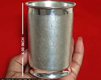 Handmade .999 Pure Silver Tumbler, Baby Food Flask, Silver Drinkware