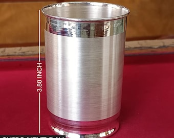 Handmade 999 Pure Silver Cup, Baby Food Dining Flask