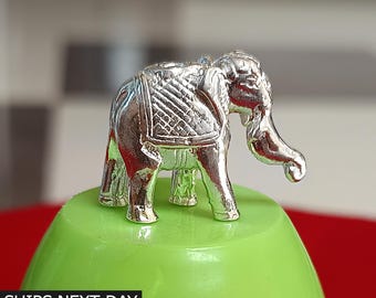 Real Silver Elephant Statue Solid Figurine 925 Elephant Customized Sculpture Good Luck Gift