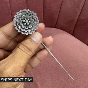 925 Sterling Silver Juda Pin, Hair Pin, Hair Bun Stick, Wedding Gift, Brides Accessories