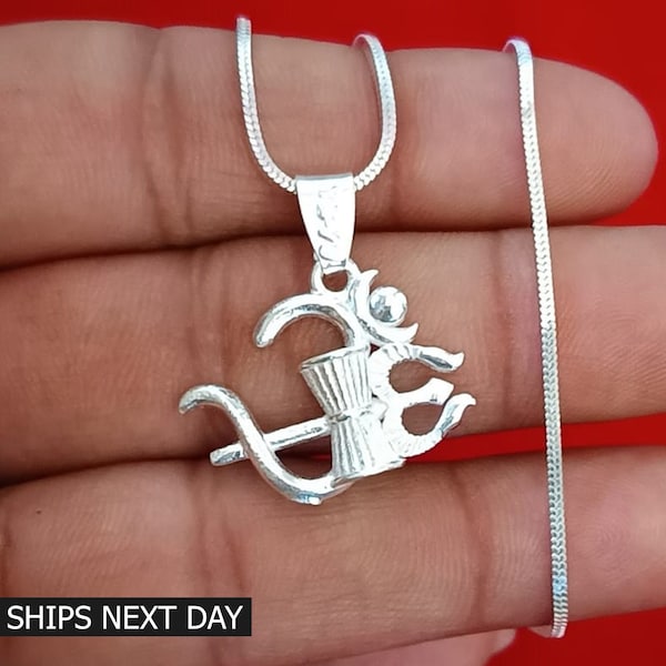 Sterling Silver Om Pendant Locket Etsy