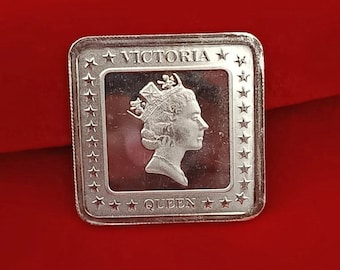 999 Pure Silver Coin, Queen Victoria, George V King, 10 Gram Coin, Young Head Crown, Silver Bullion Bar, British Coin, Collectible Art