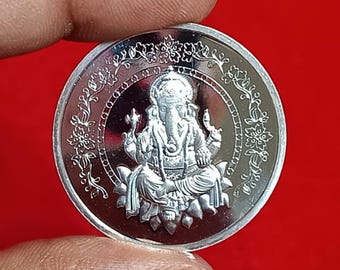999 Silver Ganesh Coins Best Return Gift for All Occasion
