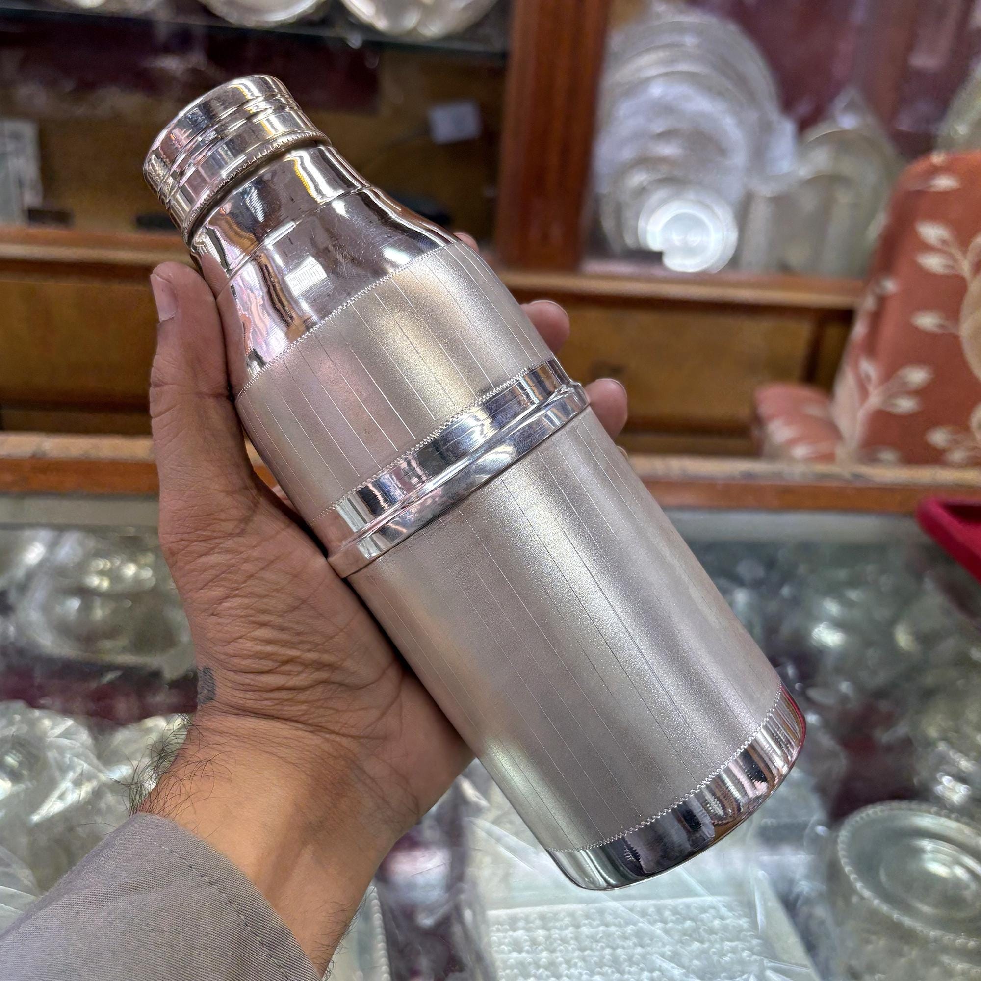 Pure 999 Fine Silver Water Bottle (550ml) - Etsy