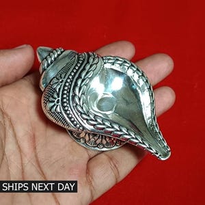 925 Solid Silver Shank Diya, Handmade Elegant Oil Lamp, Silver Antique Diya, Silver Puja Article