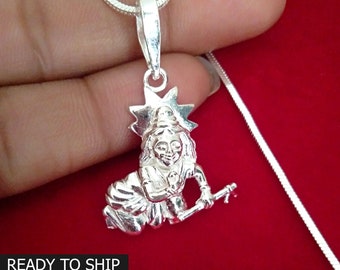 クリシュナ・ビッグ・オーム・ペンダント：タイのヒンドゥー教のお守り