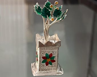 Pure Silver Tulsi Plant: Divine Basil Rosary for Home Worship - Etsy