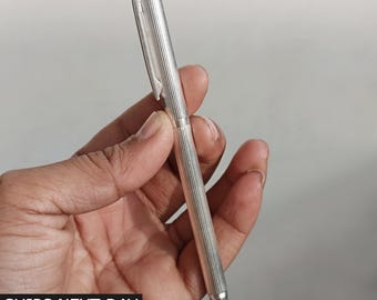 925 Sterling Silver Elegant Ballpoint Pen Luxury Writing Ball Pen