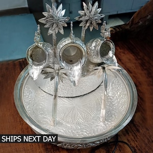 925 Sterling Silver Waterfall, Decorative Showpiece, Table Decor, Luxurious Gift, Fish Aquarium