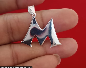 シルバーイニシャルネックレス レターA-Zペンダント パーソナライズジュエリー