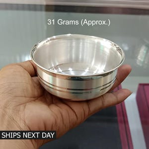Buy Pure Silver Bowl Baby Serving Utensils Silver Dining Set Bowls All Size Available