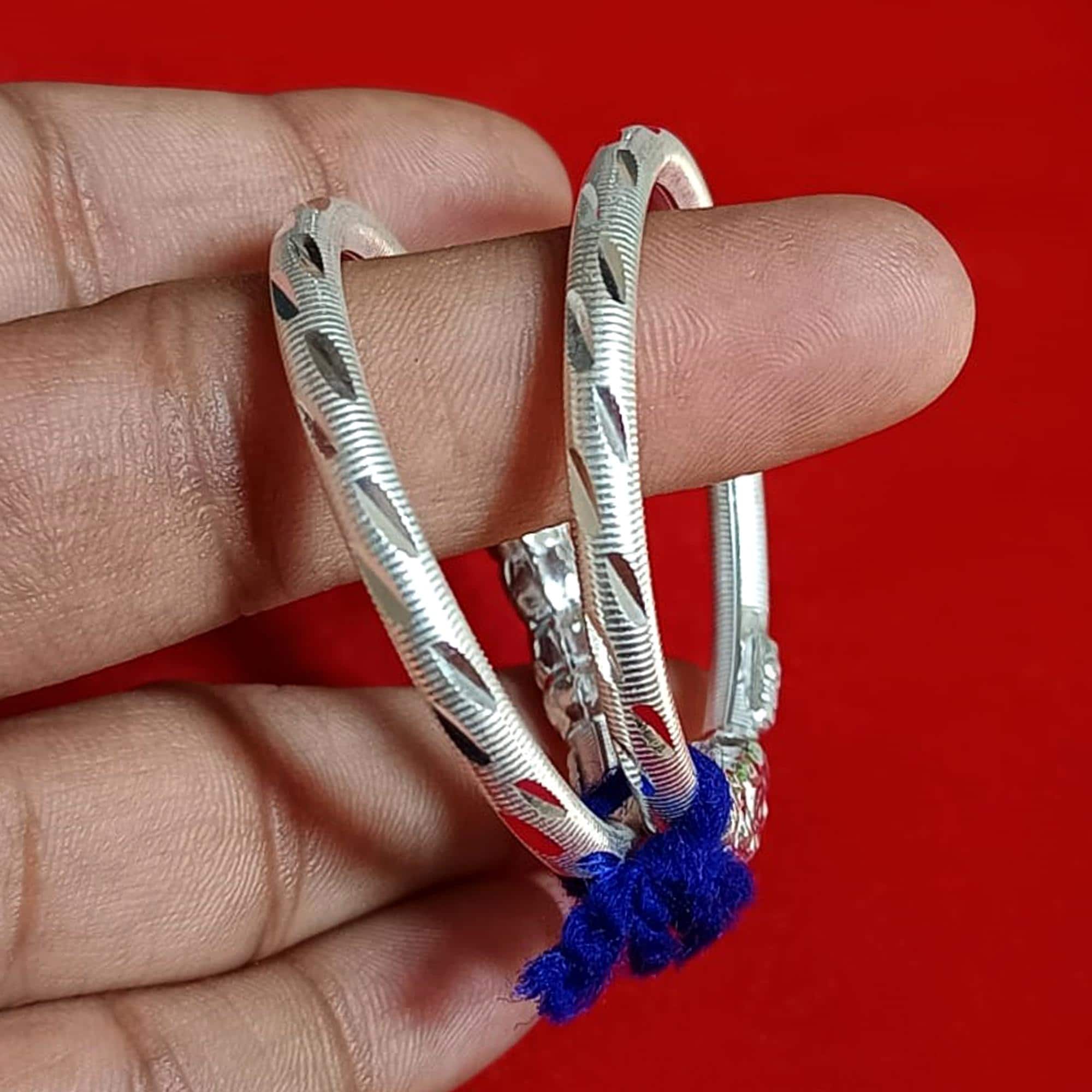 Bracciale Rigido Per Bambina In Argento 925 – Modello Con Orsacchiotto E Cuori, Regalo Battesimo/Compleanno 0-3 Anni