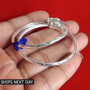 Baby Christening Bangle 925 Sterling Silver Baby Bangle Baptism Gift Unisex Kids Jewelry