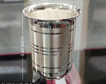 999 Pure Silver Tumbler Cups, Baby Feeding Dining Flask