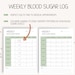 Blood Sugar Tracker Type 2 Diabetes Journal Printable Blood Sugar Log ...