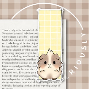 Guinea Pig Bookmarks Illustrated Bookmarks Piggies Bookmarks Cosy ...