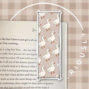 Silly Goose Bookmarks Illustrated bookmarks Year of the dragon bookmarks Cosy bookmarks zdjęcie 3