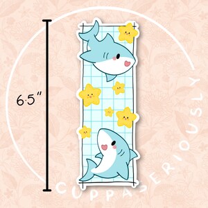 Shark Star Bookmark Illustrated Bookmarks Spring Bookmarks Cosy ...