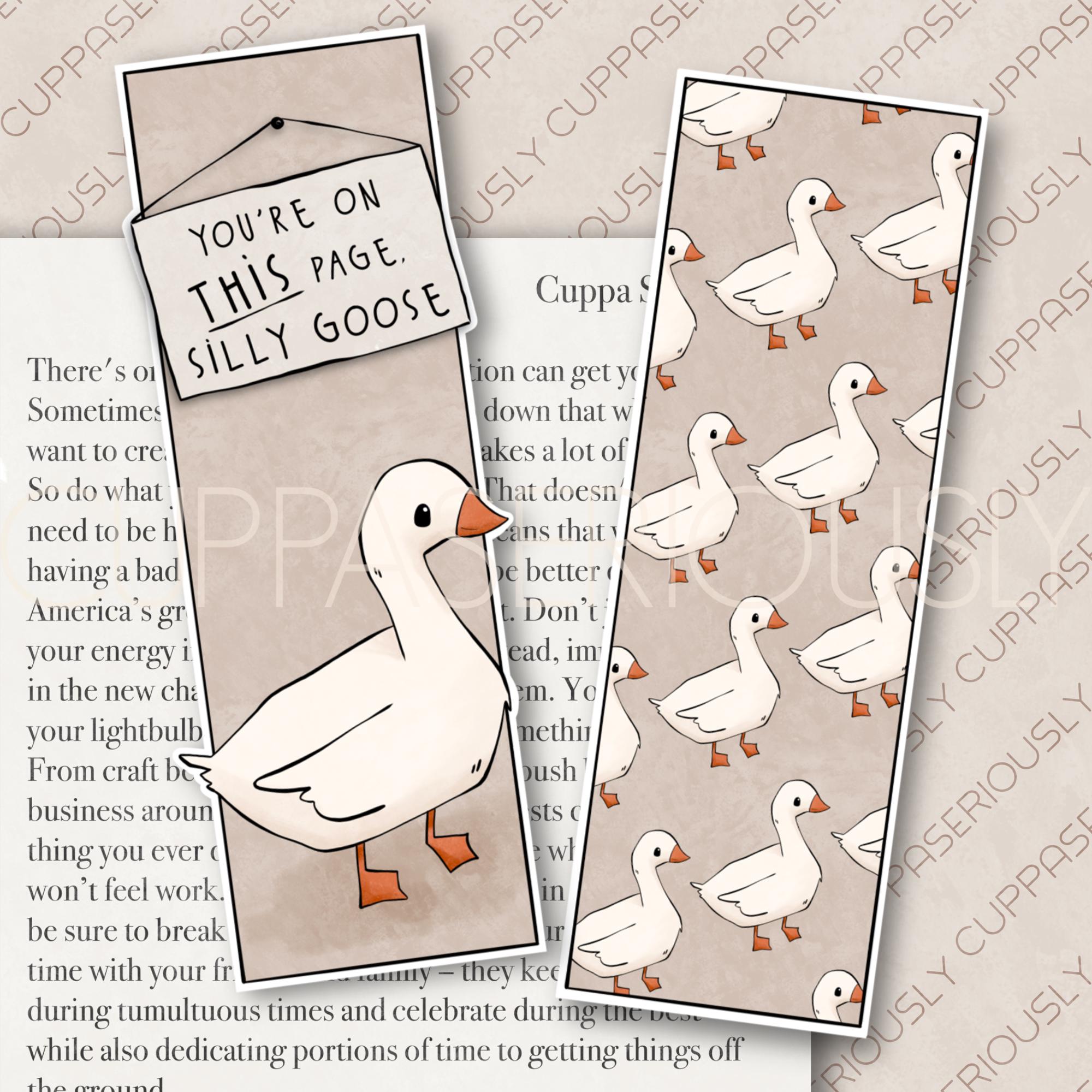 Silly Goose Illustrated Bookmark Set