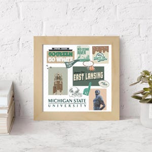 Michigan State University Collage - Cute, Trendy Wall Art