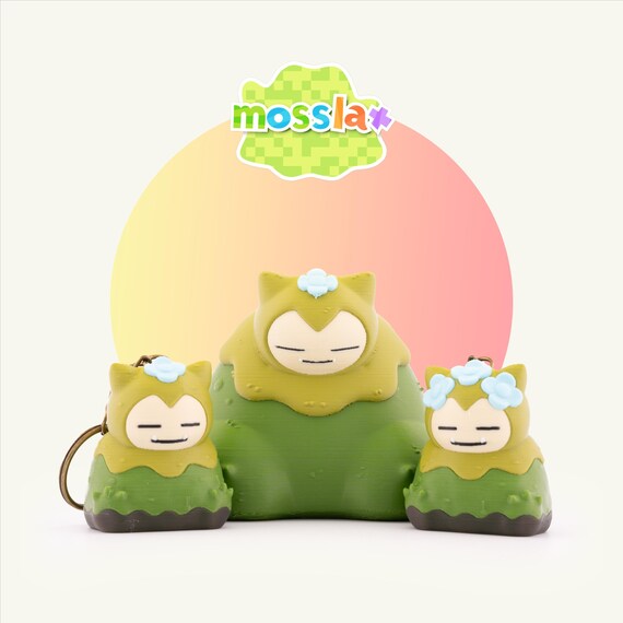 Pokopia Mosslax Figurine | Pokemon Collectible Decoration