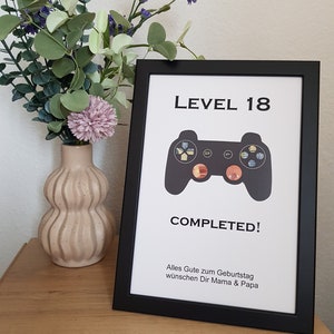 Personalisiertes Geldgeschenk zum Geburtstag - Gamer / Zocker / Informatiker -  im A4 Format