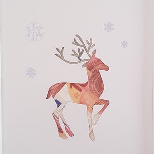 Personalisiertes Geldgeschenk zu Weihnachten - Hirsch - in A4 Format