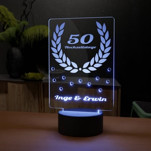 LED Acryl Geldgeschenk "Geburtstag" mit Gravur -Geburtstagsgeschenk, Geldgeschenk, Hochzeit, Geburtstag, Jubiläum, Ehrung