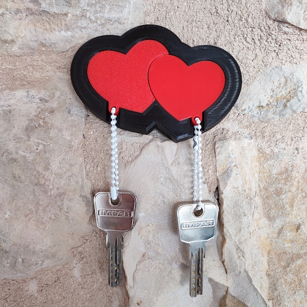 Porte-clés Coeurs pour couple