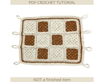 Crochet granny square net/fall breaker for rat cage PDF tutorial