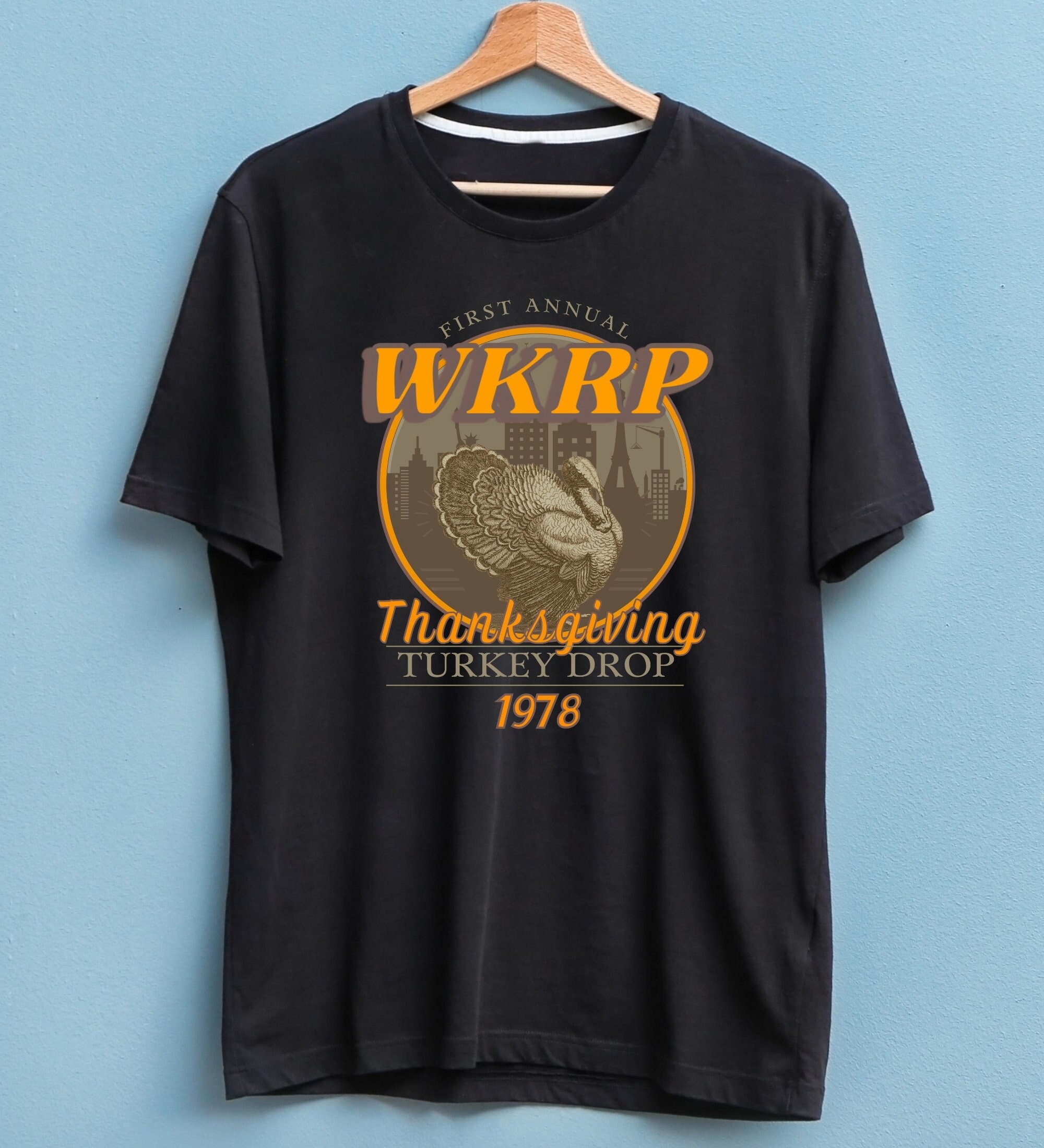 Discover WKRP in Cincinnati Premium T Shirt Thanksgiving Turkey Drop Ultra Soft Shirt